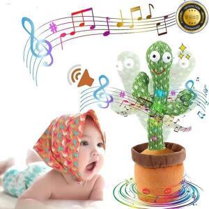 춤추는 선인장 장난감 1개 말 따라하기 노래하는 스피커 말하는 봉제 인형 상호작용 및 장식