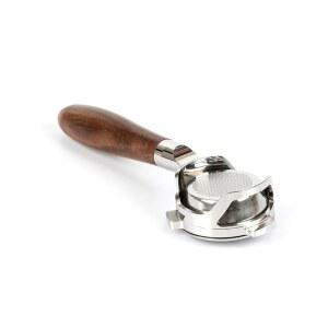 [미국배송] 브레빌 바리스타 시리즈 / 밤비노 플러스 인퓨저 - 호두 손잡이용 중공 조각이 있는 바텀리스 포르타필터 54MM