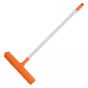 강아지화장실 펫라이프 털제거 스타클린 실리콘 빗자루 오렌지 강아지매트