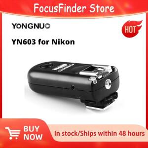 YONGNUO 1PCS 플래시 트리거 단일 송수신기 세트 RF-603 II 니콘용 셔터 릴리즈