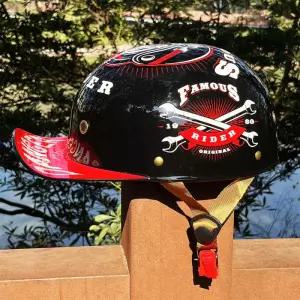 하프헬멧 경량 레트로 스타일 오토바이 스쿠터 전기자전거용 가벼운 오픈페이스헬멧