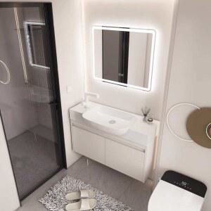 소형 벽붙이 세면대 탑볼 코너세면대 1 캐비닛 하드웨어 40x30 미니 세면기 작은 하부장