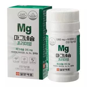 일양약품 고함량 마그네슘 프리미엄 비타민B 셀레늄 손떨림 눈떨림, 1개