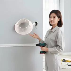 에어컨 배관 구멍 마감캡 벽면 타공 가림막 배수관 틈새 커버 덮개