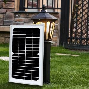 6W Solar Panel 휴대용 태양 전지 패널 충전기  견고한 단결정 셀  10A 컨트롤러 보조배터리  16V  12V 배