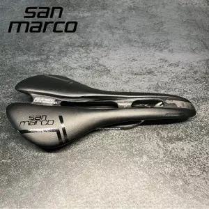 San Marco Aspider 자전거 안장 도로 Mtb 탄소 좌석 남성 여성을위한 초경량 131mm 야외 사이클링 액세서리