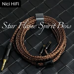 Nici HiFi-18 IEM 케이블 0.78mm 2-핀 MMCX QDC 듀얼 3.5mm to 4.4mm 업그레이드 KZ EDX  ZSN PRO  BLON BL