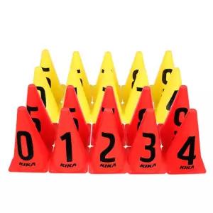키카 트레이닝 훈련용 튼튼 숫자 칼라콘 0 9 10개입 세트 초등학교 축구