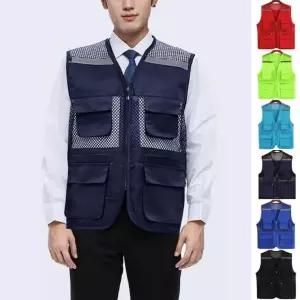 남자 여자 여름 작업 레저 통기성 시원 망사 조끼 남성 안전 작업복 베스트 낚시 현장