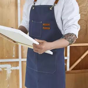 WOOWAH 포켓 앞치마 공방 베이커리 화방 미술 생활방수 앞치마