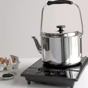 스테인리스 주전자 인덕션 업소용 다용도 대용량 물 주전자 3중 바닥 버너용 야외 내열 캠핑 용기