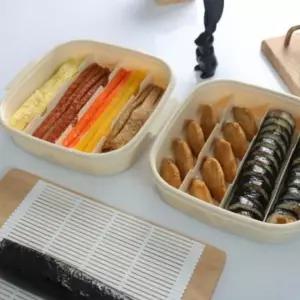 보관용기 김밥재료 도시락 날짜표시 김발 포함