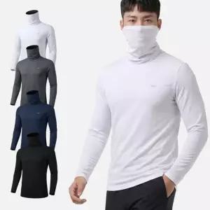 [아즈바이]남성 냉감 마스크 스판 목토시 긴팔티 BF103 봄 여름