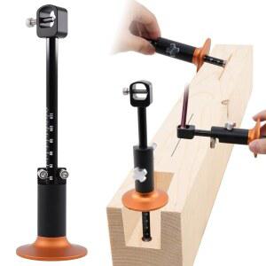 휠 마킹 게이지, 눈금 MM 눈금이 있는 알루미늄 합금 목공 스크라이버 도구, 마킹을 위한 이중 헤드 게이지 도구 효율적인 롤링, 카펜터