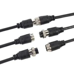 GX16 항공 플러그 케이블 남성-여성 2 3 4 5 6 7 8 9 10핀 라인 커넥터 포함 소켓 연장 코드 30cm-3M