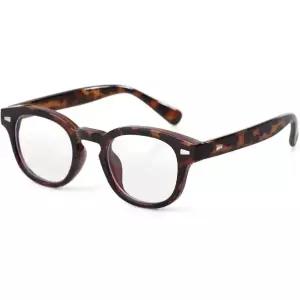 11512085 남자 안경 가벼운 패션 안경테 고급 조니 뎁 여성용 원형 남성 빈티지 서클 두꺼운 프레임 비처방