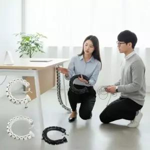 컴퓨터 책상 전선 정리함 대형 멀티탭 수납박스 사무실 선 정리