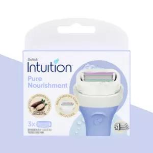 쉬크 인튜이션 코코넛 퍼플 리필 면도날 3개입 여성제모기 교체용