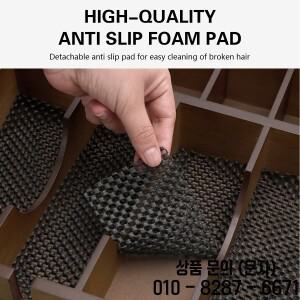 전문 이발소 가위 목재 정리함 클리퍼 트레이 헤어 살롱 스타일링 도구 액세서리