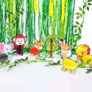 파티 페이퍼 허니컴 세트 동물B세트 생일 데코 장식