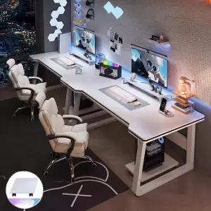 2인 컴퓨터 책상 오피스 사무용 데스크탑 듀얼모니터 사무실 게이밍 커플 코너 팀원 가정용104317