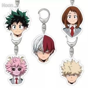 나히아굿즈 나의히어로아카데미아 A반 바쿠고 미도리야 우라라카 토도로키 아크릴 얼굴 키링