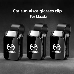 SKYACTIV 로고 마쓰다 악셀라 3 6 CX-30 CX-5 자동차 선바이저 안경 케이스 보관 내마모성 선글라스 홀더