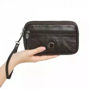 (색상 색상/3107 브라운)3107 블루마운트 소가죽 남성 맨스백 핸드폰가방