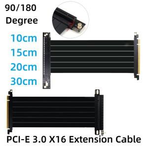 풀스피드 PCI-E 3.0 X16 라이저 그래픽 비디오 카드 익스텐션 케이블 익스프레스 GPU 확장 플렉시블 차폐