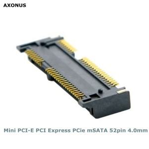 미니 PCI-E Express PCie mSATA 52핀 4.0mm 높이 소켓 암 커넥터 어댑터 온보드 SMT SSD 최저가