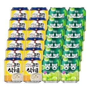 [음료센타]해태 238ml 식혜 12개 + 봉봉포도 12개