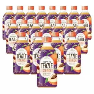 [음료센타]웅진 티즐제로 피치얼그레이500ml 20입