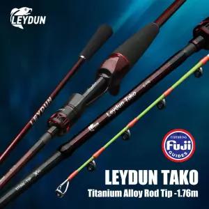 LEYDUN Tako 1.76m 문어 낚싯대 FUJI 가이드 슈퍼 라이트 Tianium Tip 오징어 보트 낚시 캐스팅 로드