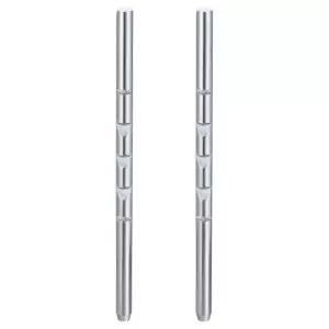 2개입 내구성 있는 자동차 헤드레스트 로드 직선형 금속 RV 시트 지지대 목 교체 도구 간편 설치 범용