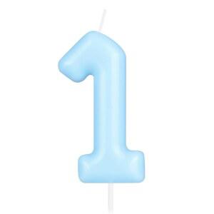홍플러스 마카롱 블루 1호 캔들, 돌잔치 케이크용 생일 축하 여자아이들을 위한 케이크 토퍼 장식 파스텔 달콤한 파티 용품