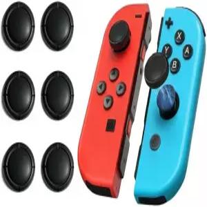 스위치 OLED 조이콘 및 라이트용 퍼컨 조이스틱 교체 캡 엄지 그립 버튼 스틱 커버 3D 아날로그 피부 부품