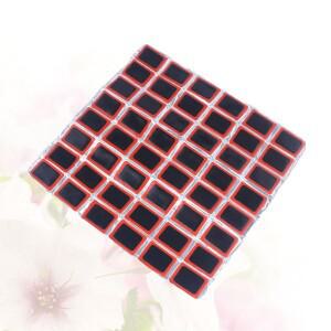 48피스 자전거 타이어 패치 키트 내부 튜브용 고무 수리 에어 매트리스 휴대용 비상 도로 경량