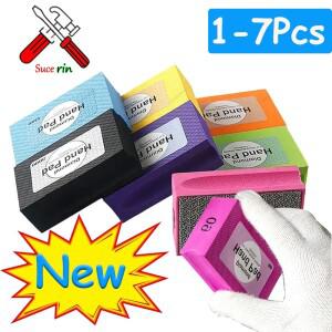 1/3/4/7피스 다이아몬드 핸드 폴리싱 패드 스톤 대리석 세라믹 연마 샌딩 디스크 타일 유리 그라인드 블록