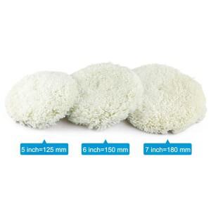 5/6/7인치 울 버핑 패드  자동차 광택 125/150/180mm 디테일링  가구 및 석재 왁싱용)