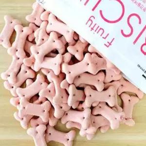 딸기맛 간식 비스켓 펫 애완동물 220g 건강한 반려견 펫꾸러미qrs216