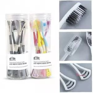 혀클리너 혓바닥 청소용 미세모 2in1 칫솔 스크래퍼klm852