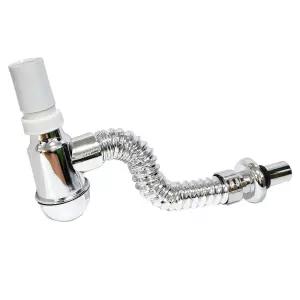 공수철마켓 세면대 직관 고무 P트랩 벽면 배수 망치 목이긴자바라 벽트랩