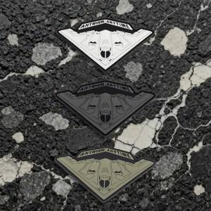 빛나는 야광 효과가 있는 부드러운 고무 소재의 PVC 패치 스티커, 훅앤루프 전술 사기 증진 배지 - 멀티 컬