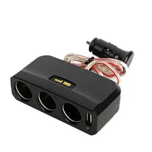 SF USB포트추가 시거잭 3구 확장 소켓 시가잭 12V 24V 충전케이블