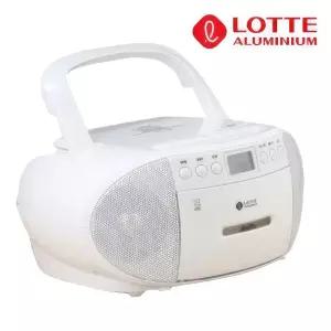 롯데 화이트 카셋트 카세트 CD 플레이어 FM 라디오 탁삭용 할아버지