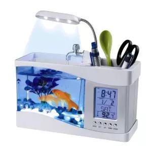 미니 LED 수족관 어항 열대어 관상어 소형 아쿠아 수조 구피 물놀이
