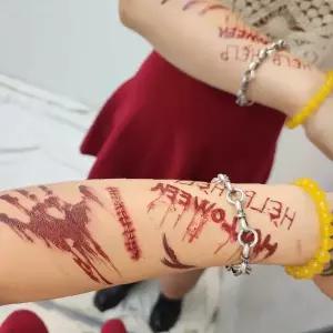 임시 문신 스티커 할로윈 분장용 상처 좀비 특수효과 바디페인팅 헤나 타투