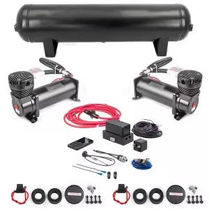 에어서스펜션 쇼바 에어 서스펜션 시스템 전자 컨트롤러 공기 키트 컴프레서 펌프 1 개 5 갤런 에어탱크 2
