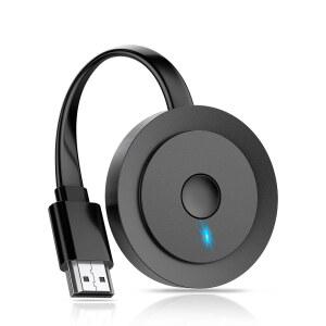 eAj 4K 무선 HDMI 디스플레이 어댑터, i-Phone용 화면 미러링 수신기, i-Pad, Android, 태블릿, 노트북, Windows to HDTV / 모니터 / 프로젝터, HD 캐스팅 비디오 / 오디오, 지원 AirPlay, Miracast, DLNA