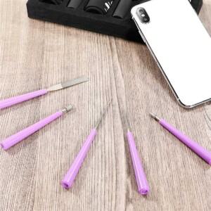 10PCS 비드 리머 세트 다이아몬드 팁 유리 플라스틱 금속 나무 비즈-B61B 용 구슬 구멍 확대 도구